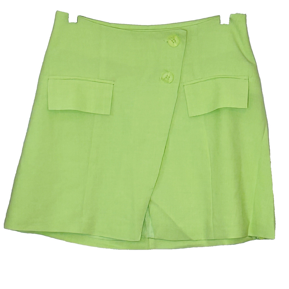 We Wore What Skirt Size S Sharp Green Asymmetric A Line Suiting New